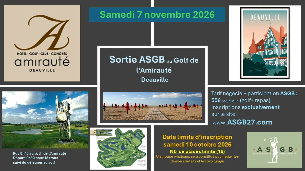 sortie Deauville l'Amirauté 7 nov