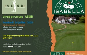 Sortie au Golf d' ISABELLA  24 juillet 2026